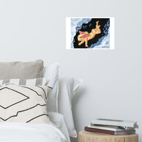 Basic Print-Naked Cherub Butt