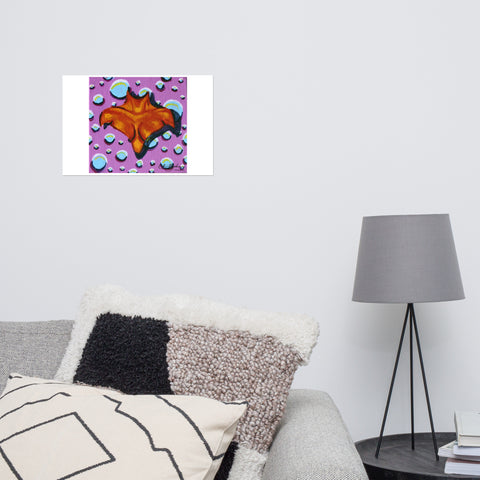 Basic Print-Square 5-Orange Chest