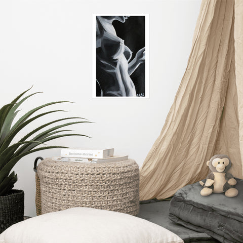 Basic Print-Statuesque Series- Grayscale F/Front Chest