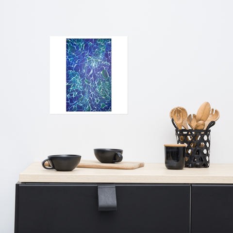Basic Print- Water Reflections- Blue & Green