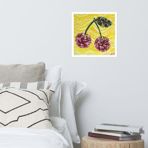 Basic Print- Disco Fruit- Cherries