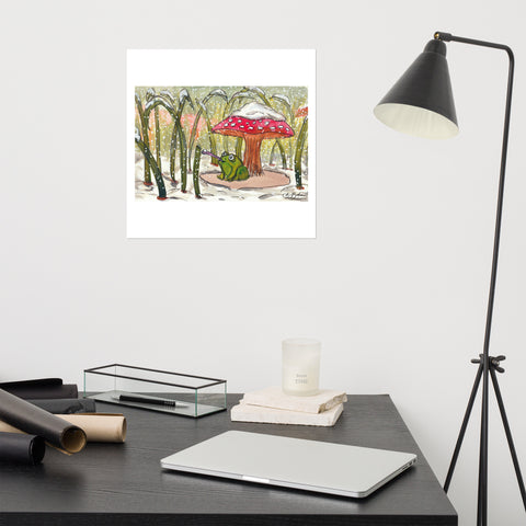 Basic Print- Frog and Snow