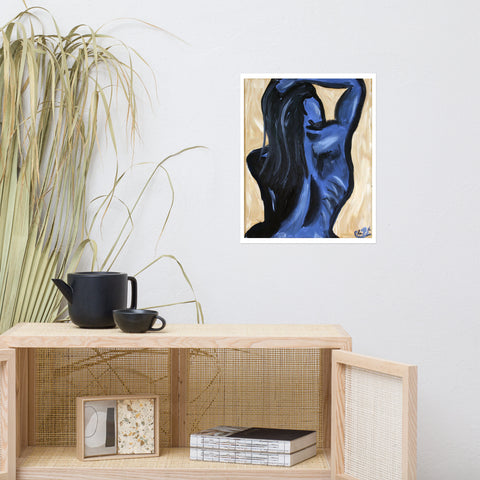 Basic Print-Blue Lady Back