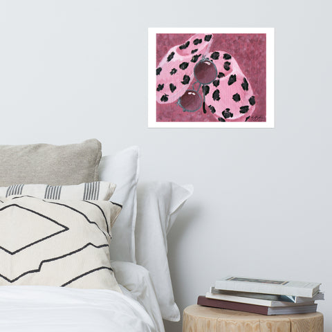 Basic Print-Pink Slippers and Glasses