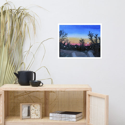 Basic Print-Campus at Night