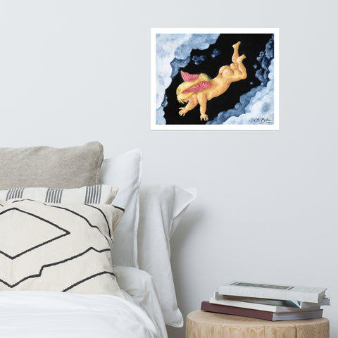 Basic Print-Naked Cherub Butt