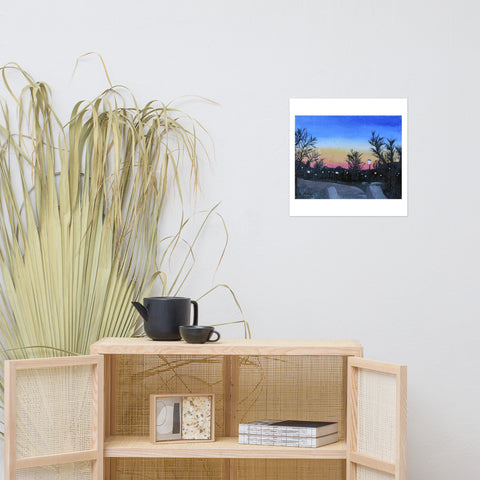 Basic Print-Campus at Night