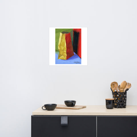 Basic Print-Color Study Bag