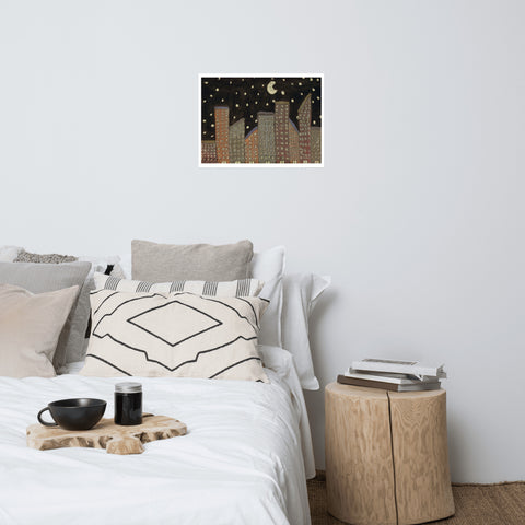 Basic Print-Night Skyline