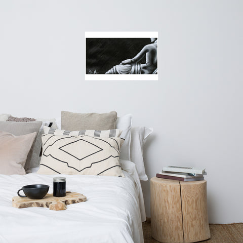 Basic Print-Statuesque Series- Grayscale F/Side