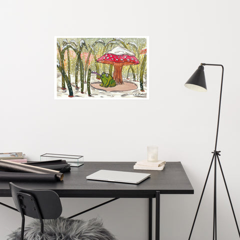 Basic Print- Frog and Snow