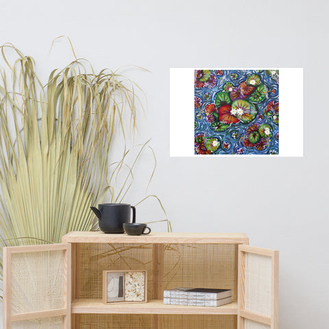 Basic Print- Bright Pond from Above