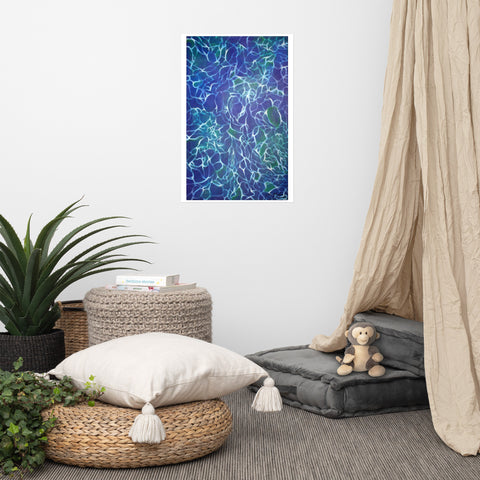 Basic Print- Water Reflections- Blue & Green