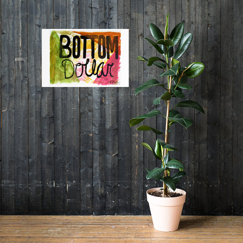 Basic Print-Bottom Dollar