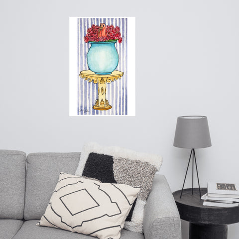 Basic Print-Bird Series-Vase