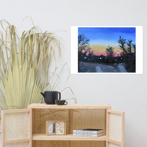 Basic Print-Campus at Night