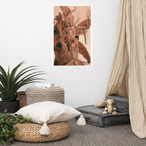 Basic Print-Sepia Mini Guy and Plant