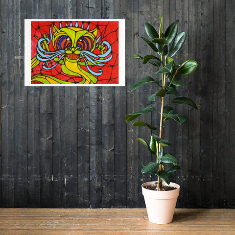 Basic Print- Stained Glass Dragon