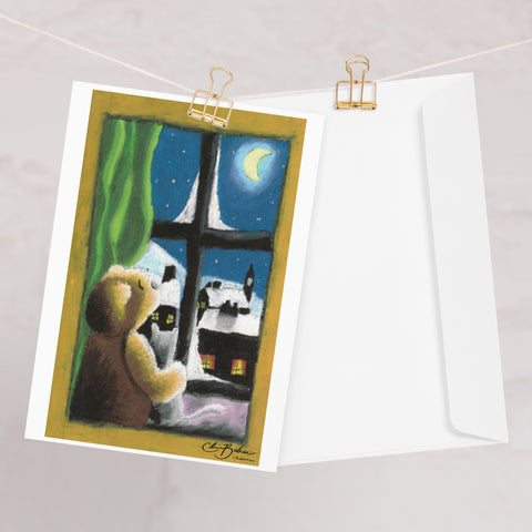 Greeting card- Winter Window View