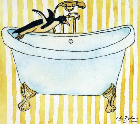 Basic Print-Bird Series- Bathtub